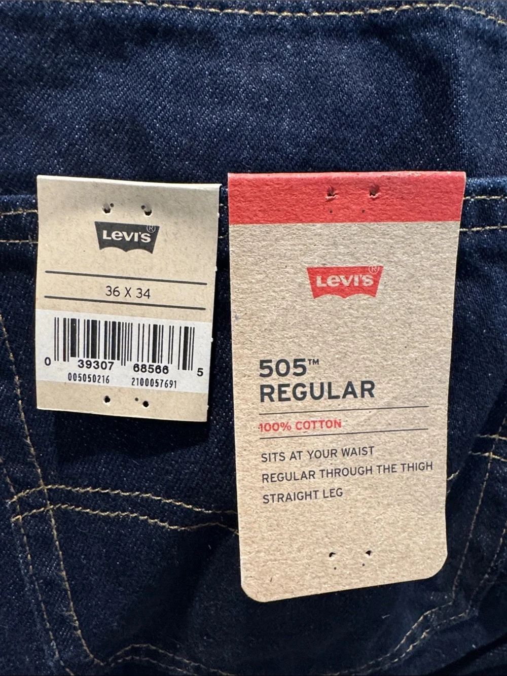 Levi's Indigo Straight Leg Jeans
